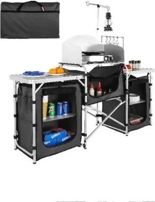 Produktbild von Famanu Campingküche - Klappbar - 174x110x46cm - Inkl. Aufbewahrungstasche