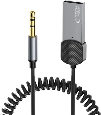 Zdjęcie produktu dla Tech-Protect Ultraboost Kabel Bluetooth Adapter audio Aux Szary