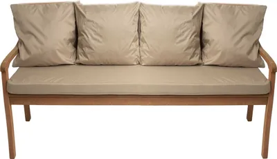 Immagine prodotto di Cuscini per panchina da giardino Beige| Seduta 180x60x7 + schienale 4x 56x50cm| Cuscini per altalena da giardino| Cuscini per divano da giardino per 4 persone