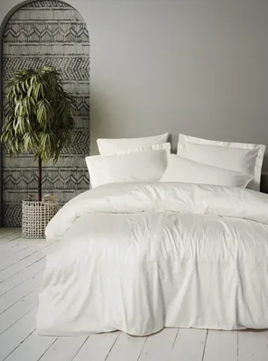 Produktbild von L'Essentiel Linge de Maison, Satin-Doppelbettbezug-Set, Luxe - Ecru, 100 % Baumwollsatin, Ekru, 200 x 220 cm