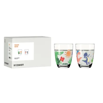 Immagine prodotto di Set di 2 bicchieri per bambini Ritzenhoff, capacità 210 ml, in vetro di cristallo,