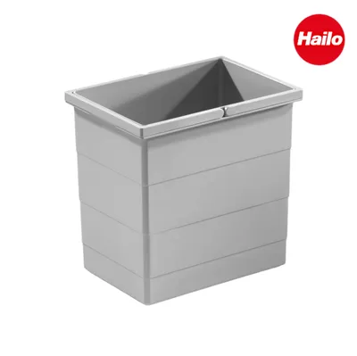 Immagine prodotto di Secchio da interno Hailo 1093479 con 2 manici, 320 x 226 x 295 mm, grigio chiaro, 18 litri