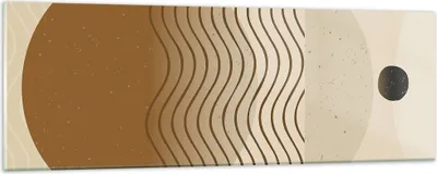 Produktbild von Bilder auf glas - Einteilig - Abstraktion Geometrie Minimalismus - 90x30cm - Glasbilder - Wandbilder - Bilder - Wanddekoration aus Glas - Glas Bilder - Wandbild auf Glas - GAB90x30-5043