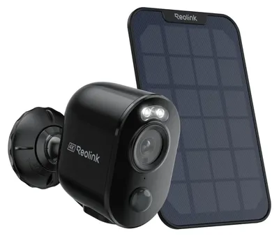 Produktbild von Reolink 4K Überwachungskamera Aussen Akku Solar, Spotlights, 2-Wege-Audio – Schwarz
