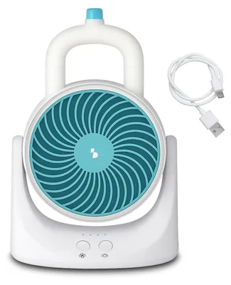 Zdjęcie produktu dla BEPER P206RAF202 - Mini wentylator USB z oświetleniem LED, przenośny wentylator biurkowy