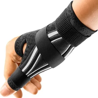 Produktbild von FREETOO Ergonomische Daumenbandage Rechts und Links, Atmungsaktive und Weiche Daumenschiene, Daumenorthese bei Arthrose, Sehnenscheidenentzündung, Schnappdaumen, Damen und Herren