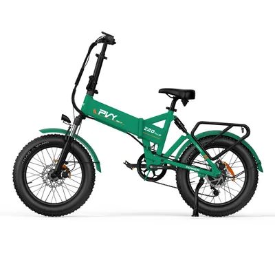 Zdjęcie produktu dla Rower Elektryczny PVY Z20 Plus 1000 - Moc 250W Bateria 48V16.5AH Zasięg 120KM Hamulec Tarczowy Hydrauliczny - Zielony