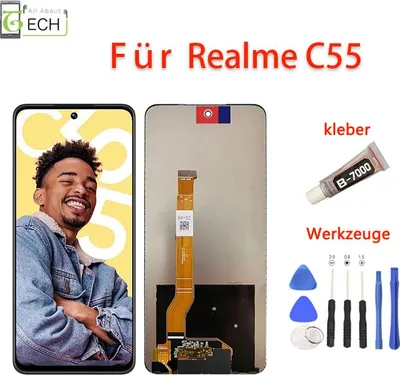 Produktbild von Für Oppo Realme C55 RMX3710 LCD Display Touchscreen Bildschirm