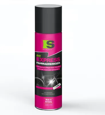 Produktbild von Spraytive 1x 300ml Express Fahrradreiniger – Reinigungs- und Pflegespray ohne Wasser – selbsttätige Fahrradreinigung mit Wachsversiegelung
