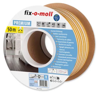 Produktbild von D-Profildichtung fix-o-moll Bobin 50m weiß