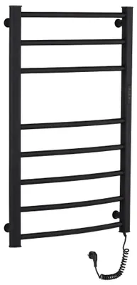 Productafbeelding van Elektrische handdoekdroger Luca, met display - 128 W - mat zwart - 860x550 mm