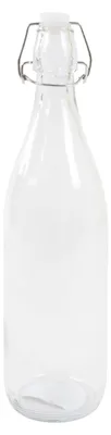 Produktbild von Drahtbügelflasche 1 Liter Glasflasche Wasserflasche Trinkflasche Bügelflasche