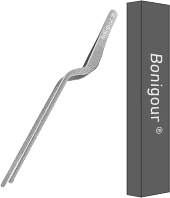 Image de Pince de cuisine en acier inoxydable, 20 cm, pointe précise, idéale pour la décoration