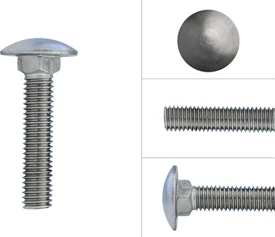 Produktbild von Schlossschrauben Edelstahl M8 x 45 mm - 50 Stück