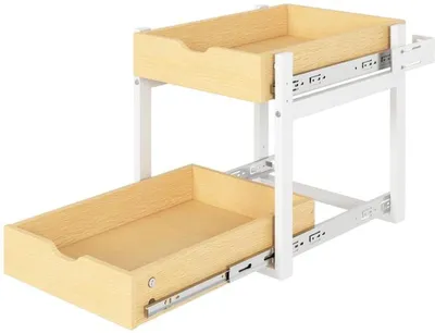 Immagine prodotto di Cassetto estraibile in legno con altezza regolabile per cucine.
