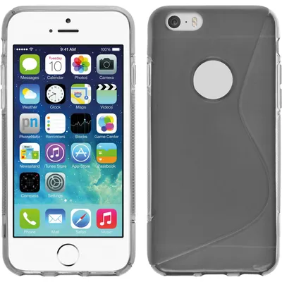 Produktbild von PhoneNatic Case kompatibel mit Apple iPhone 6s / 6 - grau Silikon Hülle S-Style + 2 Schutzfolien