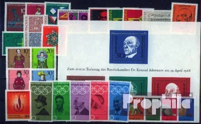 Produktbild von Briefmarken BRD (BR.Deutschland) 1968 1968 postfrisch