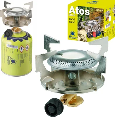 Image de Cuisinière touristique à gaz pour cartouches de gaz avec filetage 7/16 Atos 1.8Kw