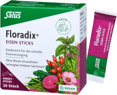 Produktbild von Salus Floradix Eisen Sticks (20 Sticks, 43g)