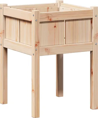 Image de vidaXL Pot de jardin naturel 50 x 50 x 70 cm Pin massif