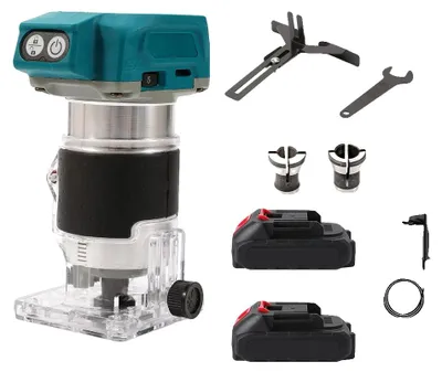 Obrázok produktu pre Akumulátorová fréza na hrany, bezuhlíkový motor, 5 stupňov rýchlosti, 2 batérie