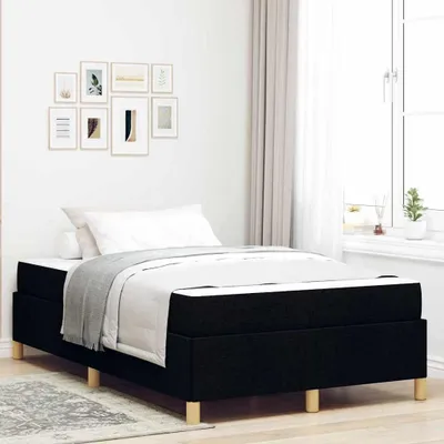 Obrázok produktu pre Maison Exclusive – Posteľový rám čiernej farby, rozmer 120 x 200 cm, čalúnený látkou
