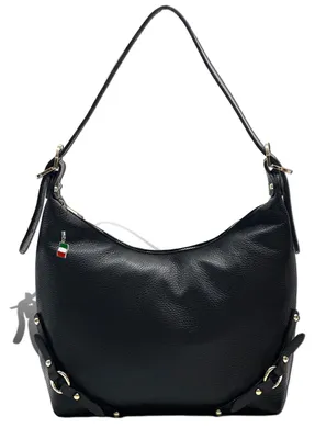 Immagine prodotto di Borsa a tracolla da donna Florence, in pelle nera, dimensioni 37x8x25, codice D2OTF858S1