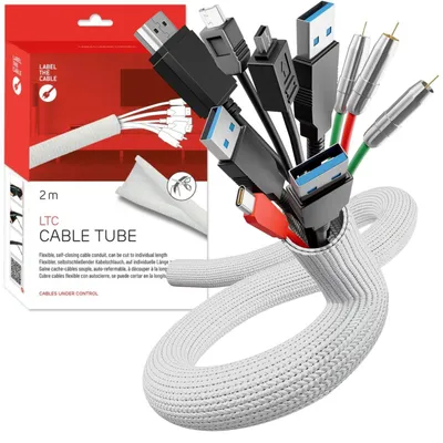 Produktbild von Label-the-cable LTC CABLE TUBE - Kabelschlauch - 2 m - weiß