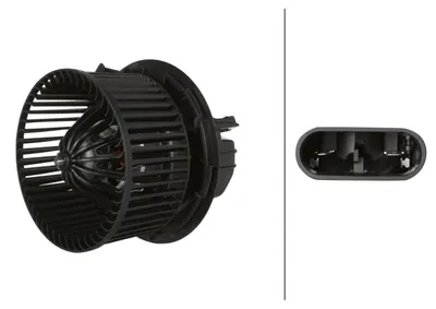 Image de Ventilateur d'habitacle 12 V 228 W 2 pôles HELLA pour DACIA SANDERO, entre autres