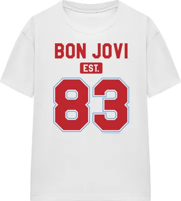 Image de Bon Jovi - "Est 83" T-shirt pour femme TV27724 (XL) (Blanc)