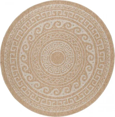 Immagine prodotto di Tappeto per esterni COMILLA Beige 80 cm Rotondo