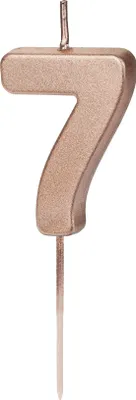 Geburtstagskerze Zahl 7 Zahlenkerze 4,5cm