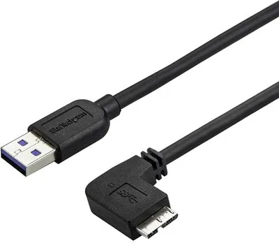 Obrázek produktu pro StarTech.com USB3AU50CMRS, 0,5 m, USB A, Micro-USB B, USB 3.2 Gen 1 (3.1 Gen 1), 5 Gbit/s, Černá