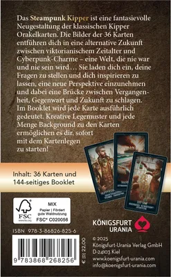Produktbild von Steampunk Kipper - 36 Kipperkarten und 144-seitiges Booklet (Cyberpunk)
