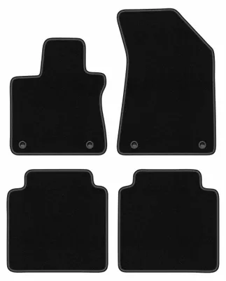 Image de Tapis de sol en moquette pour MG HS II 2024- (SUV) – jeu 4 pièces, noirs, sur mesure – Wielganizator BASIC