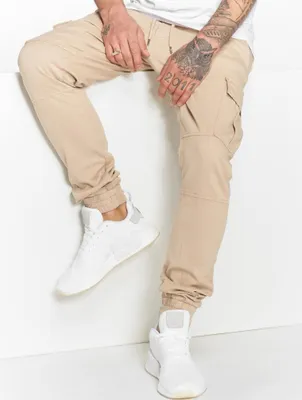Image de Jean homme DEF Makome, coupe antifit, couleur beige - taille 31