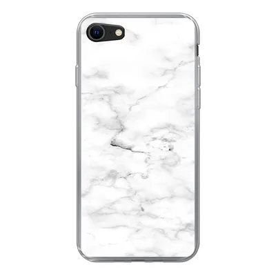 Produktbild von MuchoWow® Handyhülle Schutzhülle Hülle für iPhone SE 2020 Marmor - Weiß - Grau Silikon Softcase Handy Hülle - Kartenbesitzer
