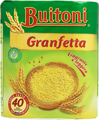 Produktbild von 3x Buitoni Granfetta Fette Biscottate 40 fette Zwieback duftend und leicht Kekse 300g