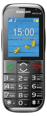 Produktbild von MaxCom MM720 SE, Balken, 5,59 cm (2.2"), 176 x 220 Pixel, 0,3 MP, 800 mAh, Schwarz