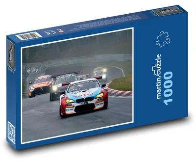 Zdjęcie produktu dla Puzzle 1000 Samochody wyścigowe na torze w akcji - martinpuzzle