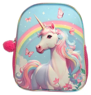 Produktbild von mybagstory | Einhorn Rucksack | 3D Design | Blau