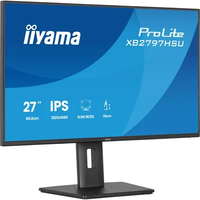 Image de Iiyama XB2797HSU-B1 IIYAMA 68.6cm (27")   XB2797HSU-B1 16:9 HDMI+DP+USB-C IPS