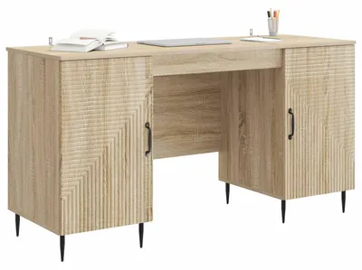 Obrázek produktu pro vidaXL Psací stůl Sonoma dub 142,5 x 50 x 75 cm dřevotřísková deska