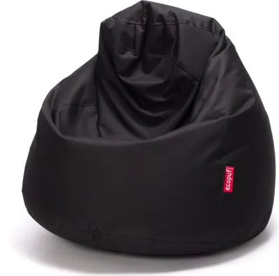 Produktbild von Ecopuf Fuzzy, Sitzsack, Sessel Kinder Erwachsene, Pouf, Bean Bag Gaming, 80x110, Schwarz Nc14