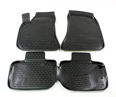 Produktbild von J&J AUTOMOTIVE | 3D Automatten Gummi Matten Gummifußmatten TPE Passend Für Chrysler 300C ab 2012, Schwarz, Anti-Rutsch, Allwettermatten, Passgenaue, Hohes Rand