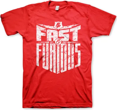 Produktbild von Fast & Furious - Est. 2007 T-Shirt - Small - Red