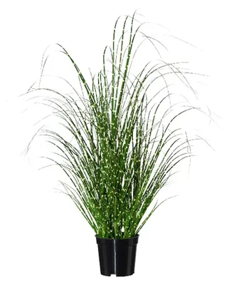 Produktbild von Zebragras künstlich Miscanthus Zebrinus im Topf H. 58cm grün Gasper