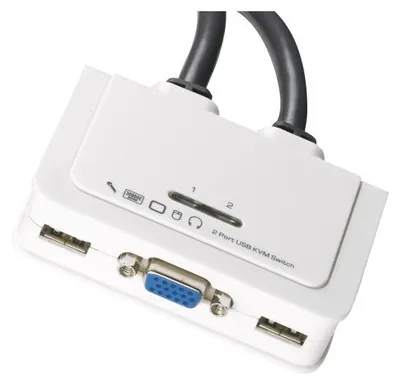 Produktbild von EFB-Elektronik 2-Port KVM VGA-USB-Audio mit Kabelsätzen 2x0,9 m Hersteller: EFB Elektronik (EB977)