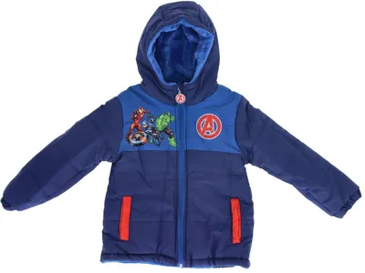 Immagine prodotto di Giacca invernale Avengers per bambini Abbigliamento outdoor robusto e caldo Blu 3 anni