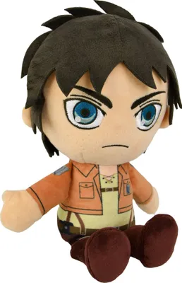 Produktbild von Popbuddies Attack On Titan Cuteforme Plush Eren Jaeger 29 Cm Figur Braun Braun One Size